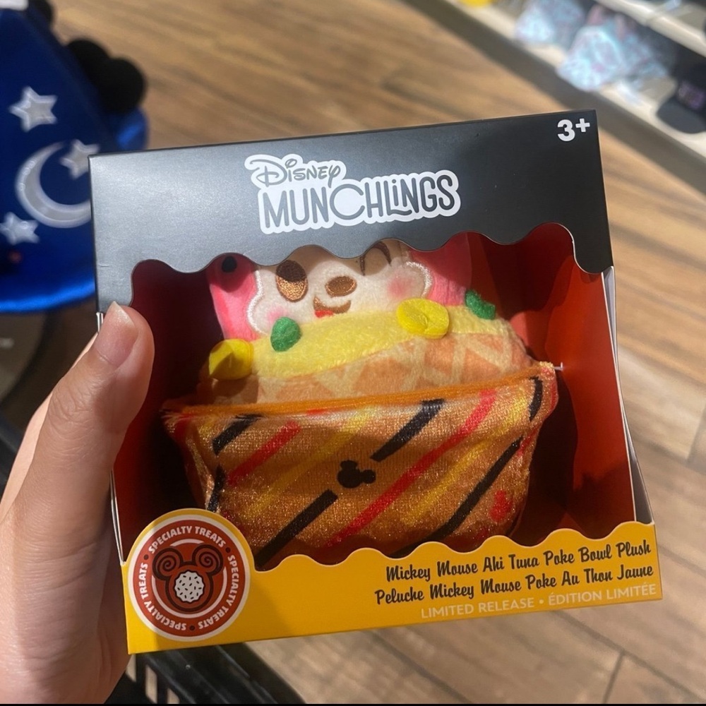 2024 Disney Special Treat Munchling Plush Mickey Ahi Tuna Poke Bowl